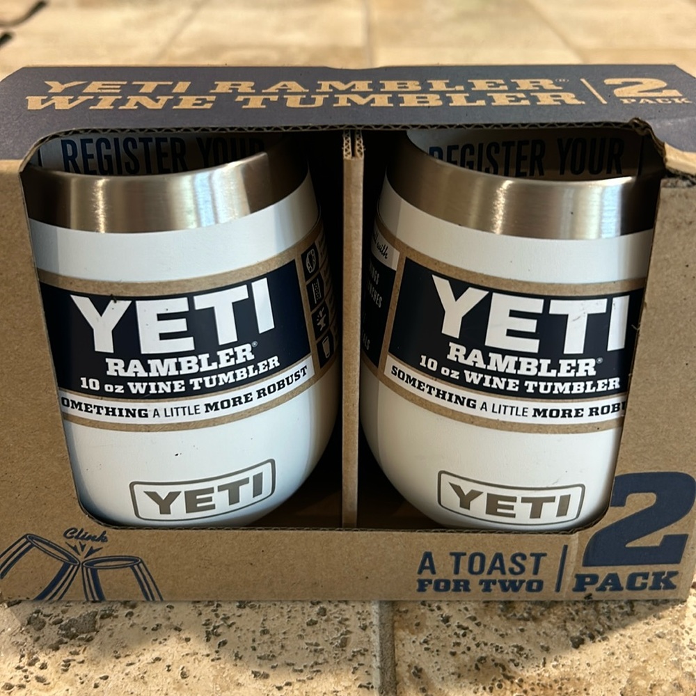 BRAND NEW YETI RAMBLER WINE TUMBLER 2 PACK